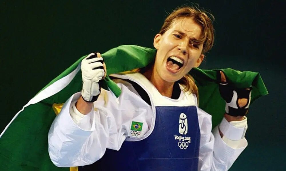 Natália Falavigna e o bronze em Pequim-2008