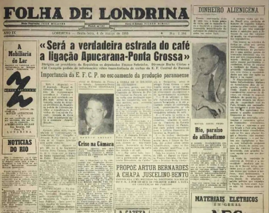 1956: quando a Folha de Londrina mostrava o caminho para o futuro do café