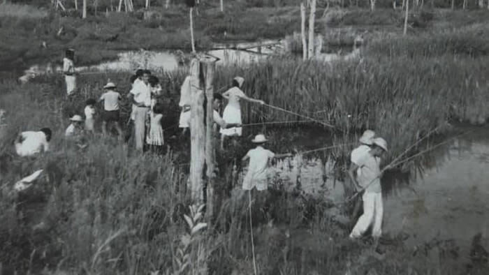 Aterro do Lago Igapó na década de 1940