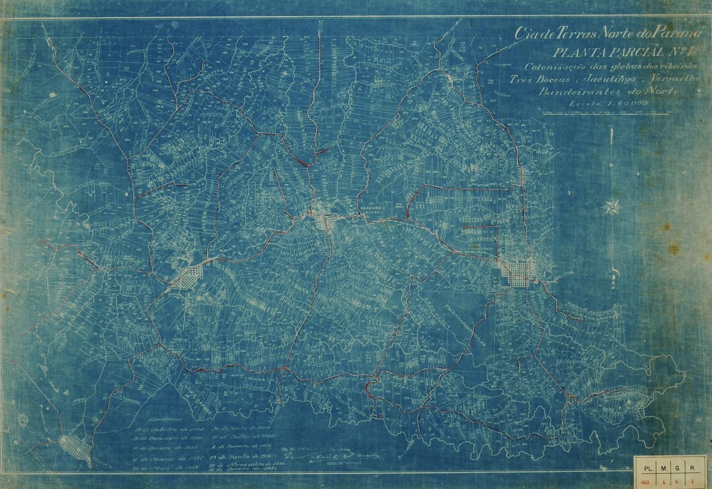 Planta do Norte do Paraná - 1936